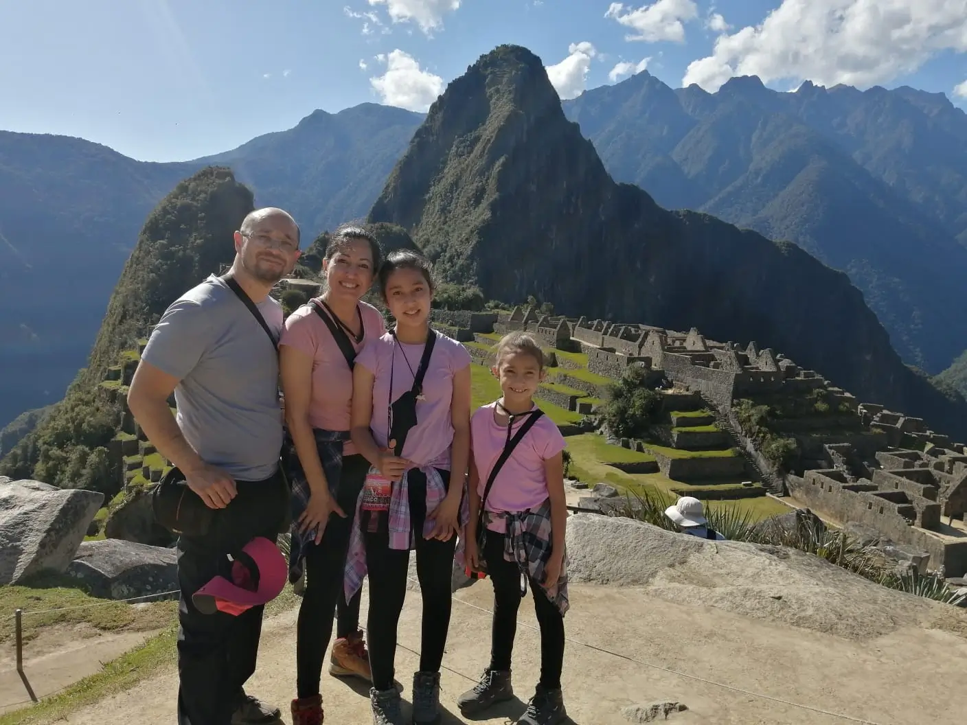 children in machu picchu